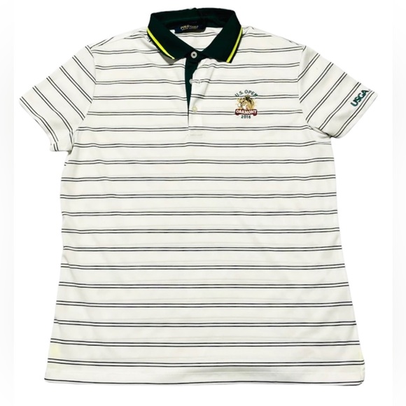 Ralph Lauren Polo Golf US Open 2016 Oakmont Polo Shirt Size small Green stripes - Picture 7 of 9